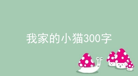 我家的小猫300字