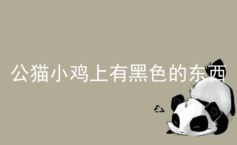 公猫小鸡上有黑色的东西