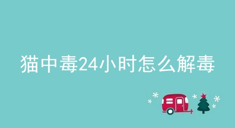 猫中毒24小时怎么解毒