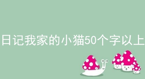 日记我家的小猫50个字以上