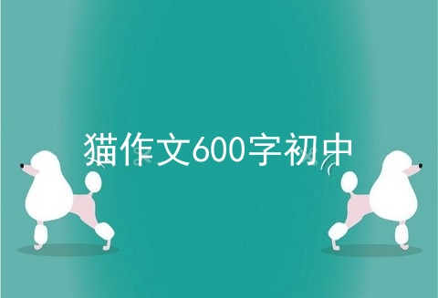 猫作文600字初中