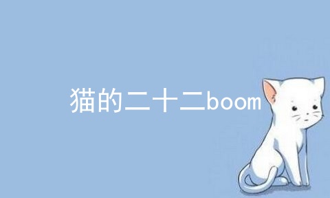 猫的二十二boom