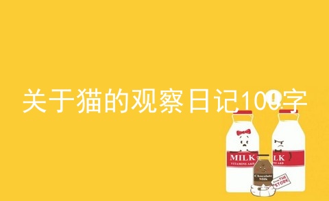 关于猫的观察日记100字