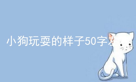 小狗玩耍的样子50字左右