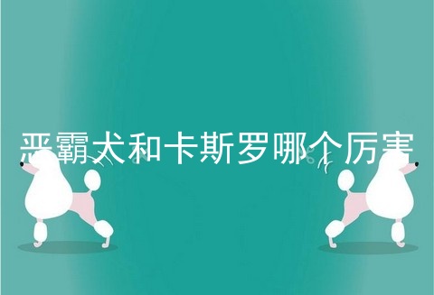 恶霸犬和卡斯罗哪个厉害