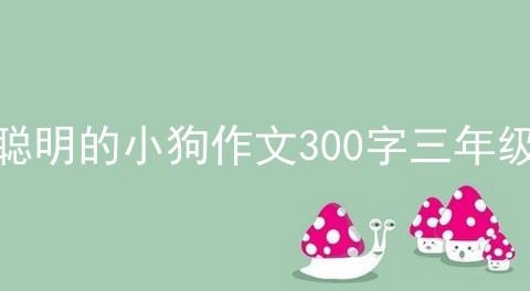 聪明的小狗作文300字三年级