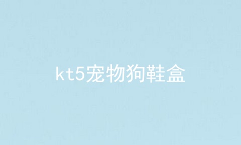 kt5宠物狗鞋盒