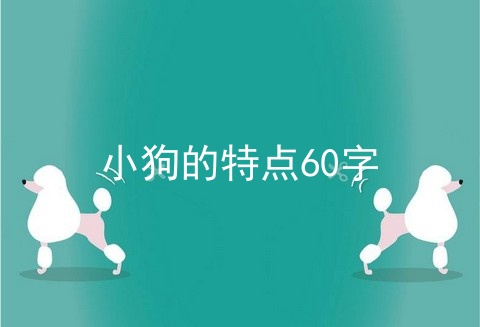 小狗的特点60字