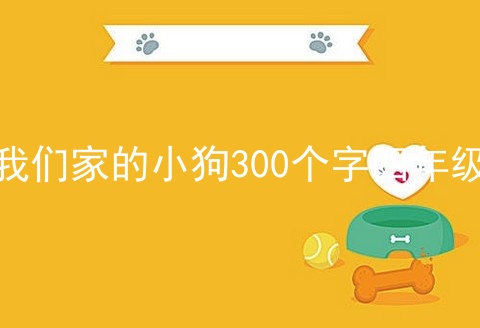 我们家的小狗300个字四年级